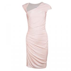 Emilio Pucci Baby Pink Ruched Dress S
