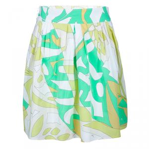 Emilio Pucci Multicolor Printed Flared Skirt S