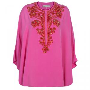 Emilio Pucci Pink Embellished Kaftan Top OS