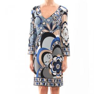 Emilio Pucci Multicolor Print Jersey Dress S