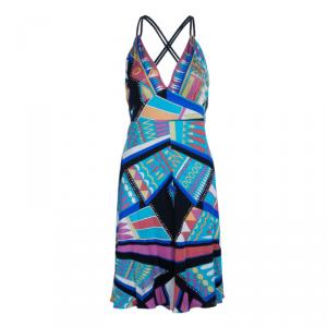 Emilio Pucci Patterned Jersey Shift Dress M