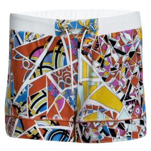 Emilio Pucci Multicolor Printed Velvet Terrycloth Shorts S