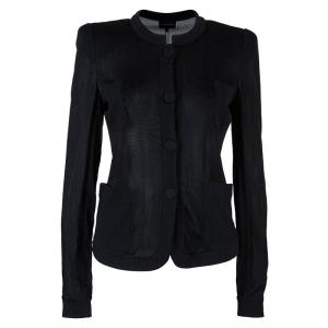 Pre Owned Emporio Armani Black Cardigan M
