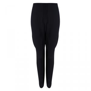 Pre Owned Emporio Armani Grey Contrast Panel Detail Trousers M