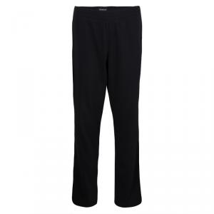 Pre Owned Emporio Armani Black Loose Fit Pants L
