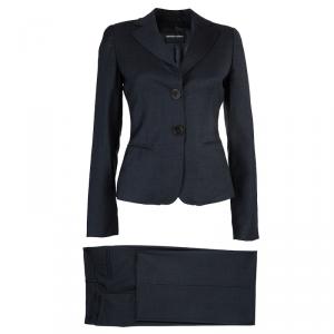 Pre Owned Emporio Armani Charcoal Pant Suit S