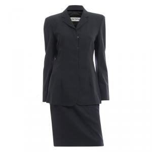 Emporio Armani Black Tailored Skirt Suit S