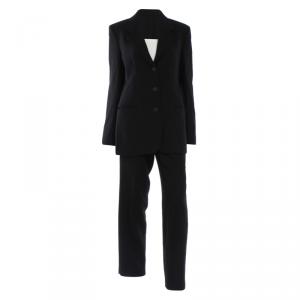 Emporio Armani Black Lapel Style Suit S