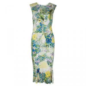 Erdem Multicolor Print Sleeveless Knit Dress L