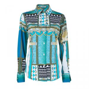 Pre Owned Etro Multi-Printed Cotton Shirt M