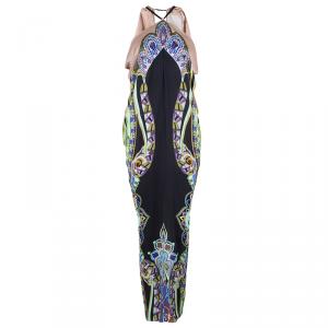 Pre Owned Etro Multicolor Silk Maxi Dress S