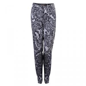 Pre Owned Etro Printed Denim Pants M