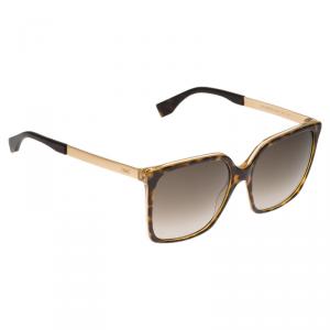 مملوكة مسبقًا نظارة شمسية فندي FF0076 إطار ترتواز مربعة