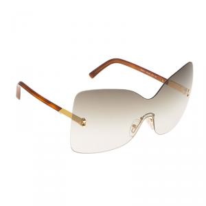 Pre Owned Fendi Brown FS5273 Oversize Square Sunglasses