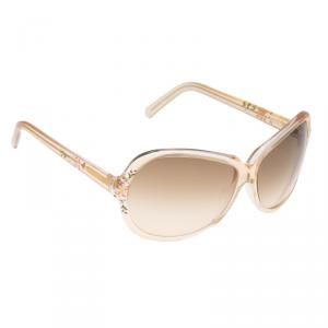 مملوكة مسبقًا Fendi Beige FS374 Oversized Round Sunglasses
