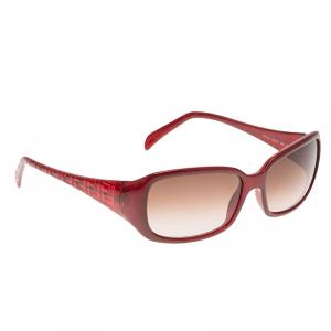 مملوكة مسبقًا Fendi Burgundy FS5146 Rectangle Sunglasses
