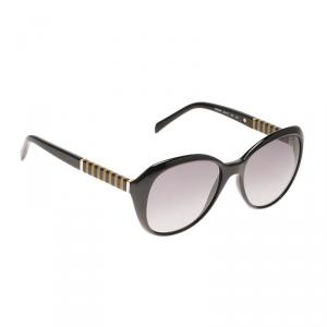 Pre Owned Fendi Black FS5348 Frame Round Sunglasses