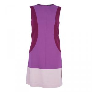 Pre Owned Fendi Colorblock Shift Dress S
