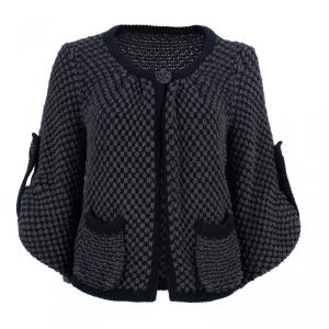 Pre Owned Fendi Wool Knit Long Button Down Cardigan M