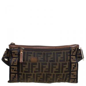 Fendi Tobacco Zucca Canvas Waist Pouch