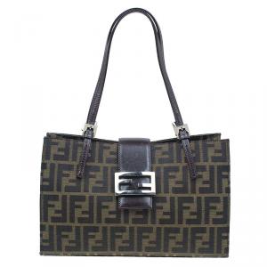 مملوكة مسبقًا Fendi Brown Zucca Small Shoulder Bag