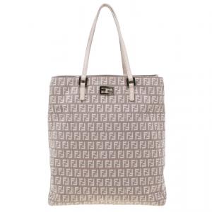 مملوكة مسبقًا Fendi Pink Zucchino Canvas and Leather Tote Bag