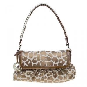 Pre Owned Fendi Giraffe Print Chef Hobo Shoulder Bag