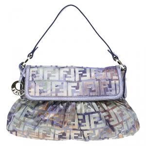 Pre Owned Fendi Multicolor Zucca Canvas Medium Chef Shoulder Bag
