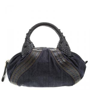 مملوكة مسبقًا Fendi Blue Denim Baby Spy Bag