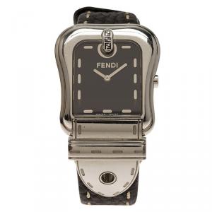 Fendi Black Stainless Steel B. Fendi Women's Wristwatch 32MM