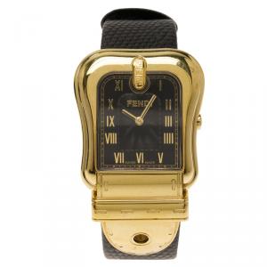 Fendi Black Stainless Steel B. Fendi Women's Wristwatch 32MM