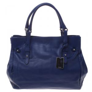 Pre Owned Furla Blue Leather Tote