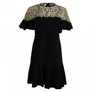 Giambattista Valli Black Embroidered Detail Dress M