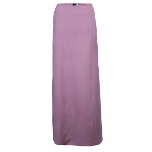 Giorgio Armani Lavender Crepe Maxi Skirt L