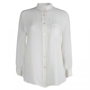 Giorgio Armani Off White Button Down Long Sleeve Shirt M