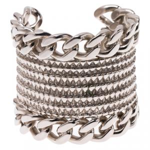 Givenchy Armadillo Silver Tone Cuff Bracelet