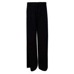 Givenchy Black High Waist Wide Leg Trousers M