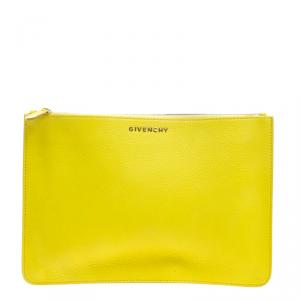 Givenchy Yellow Leather Pouch