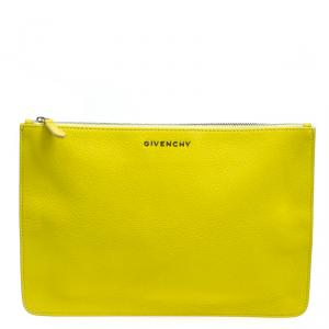 Givenchy Yellow Leather Pouch