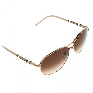 Givenchy Brown/Gold SGV 454 Aviator Sunglasses