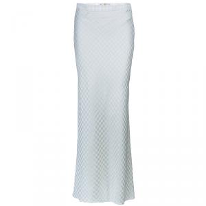 Givenchy Couture Cream Houndstooth Maxi Skirt L