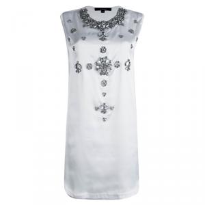 Givenchy White Stone Embellished Sleeveless Tunic XS