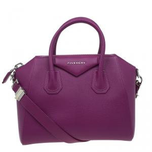 Givenchy Magenta Leather Small Antigona Satchel