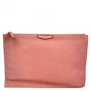 Givenchy Pink Leather Large Antigona Pouch