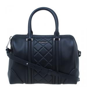 Givenchy Black Quilted Leather Medium Lucrezia Duffle Bag