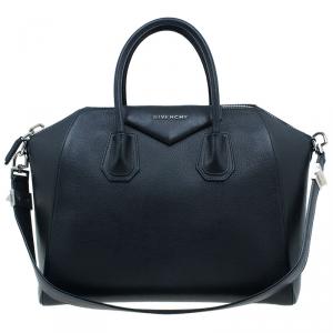 Givenchy Black Leather Medium Antigona Satchel