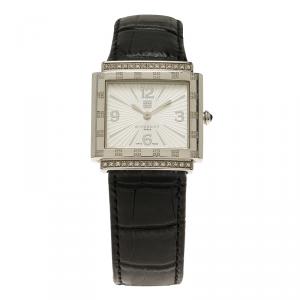 Givenchy White Stainless Steel Diamond Apsaras Women's Wristwatch 26MM