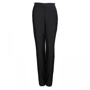 Pre Owned Gucci Green Wide Leg Trousers S