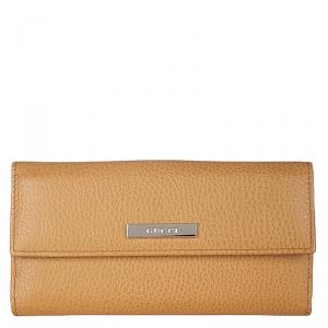 مملوكة مسبقًا محفظة كونتيننتال غوتشي جلد بيج محبب