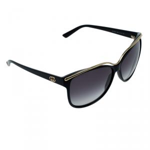 Pre Owned Gucci Black GG3155 Cat Eye Sunglasses